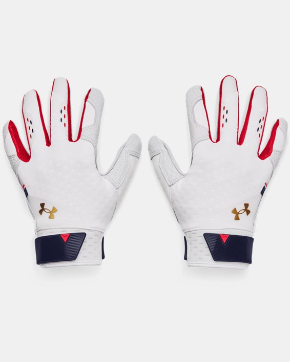 Men's UA Harper Pro 21 LE Batting Gloves, White, pdpMainDesktop image number 0